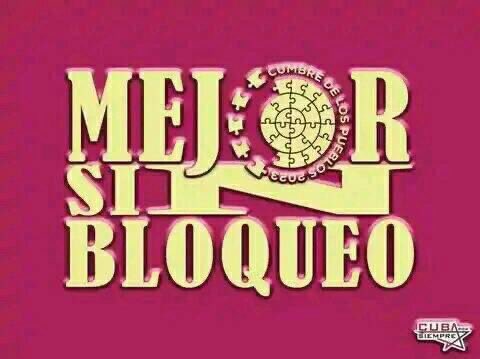 Hoy el bloqueo incluye un conjunto de medidas de agresión y coacción económica, con la declarada intención de aislar, asfixiar e inmovilizar a #Cuba 
#MejorSinBloqueo 
#LatirXUnEneroDeVictorias 
<a href="/IzquierdoAlons1/">Livan Izquierdo Alonso</a> <a href="/Ferrerctc/">Niurka Ferrer Castillo</a> <a href="/JHGcasanova/">julio Heriberto Gómez Casanova</a> <a href="/UlisesGuilarte/">Ulises Guilarte de Nacimiento</a>