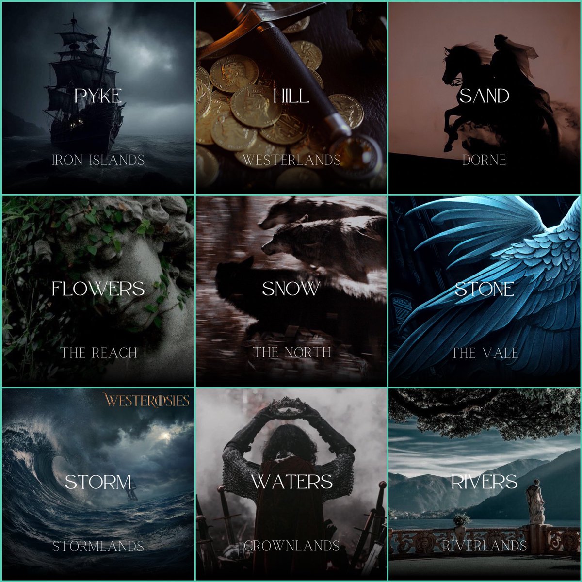 westerosies's tweet photo. Bastard surnames in Game of Thrones https://t.co/ZD7QpAj9Y9