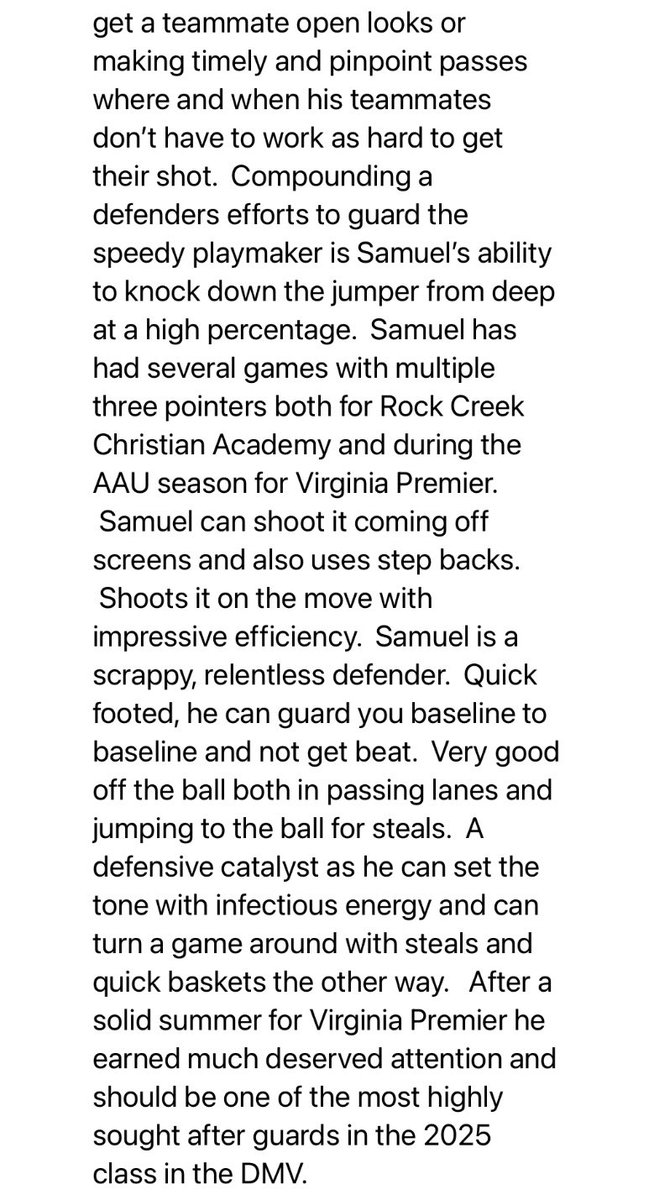 NorfolkKnights's tweet photo. Big Shots Spotlight!  Samuel Norfleet 5’10 2025 Rock Creek Christian Academy, MD (Virginia Premier AAU) #BigShots #CBGFallShowcase @BigShotsToday @BigShotsGlobal https://t.co/SrKFXsx527