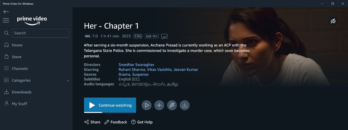 RuhaniSharmaFC's tweet photo. When I planned to re-watch #HerChapter1 get to know ACP Archana Prasad's Hunt is now available on South Languages 🥰
@iRuhaniSharma Happy to see this indeed! 🥹❤️ https://t.co/4EgrXw3eNC