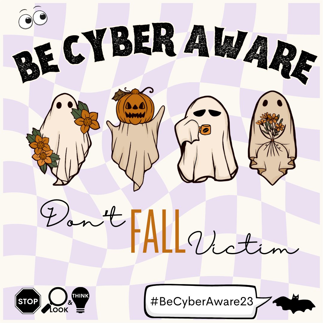 GCISDigital's tweet photo. 🔐 October is Cybersecurity Awareness Month! Don't  🍂 fall 🍂 victim to online threats. ➡️ Follow us for tips and information. #BeCyberAware23 @GCISD https://t.co/ve3DCRNUjS