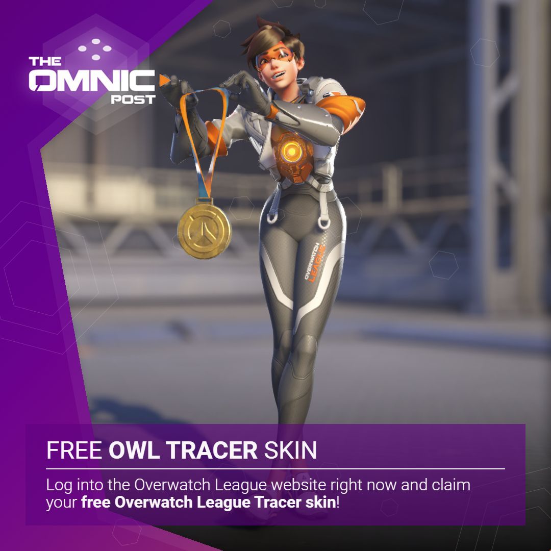 Free Overwatch League Tracer Skins Now Available