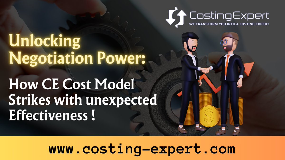 costing_expert's tweet photo. 💥CE Cost Models: Elevating #Supplier #Negotiations

🏆Using CE cost data, organisations negotiate better contracts, armed with detailed #cost breakdowns and #competitive insights, empowering buyers for favorable, #collaborative terms.

💥Visit us at - https://t.co/OkiFo0Fwuo https://t.co/fOByam37Fn