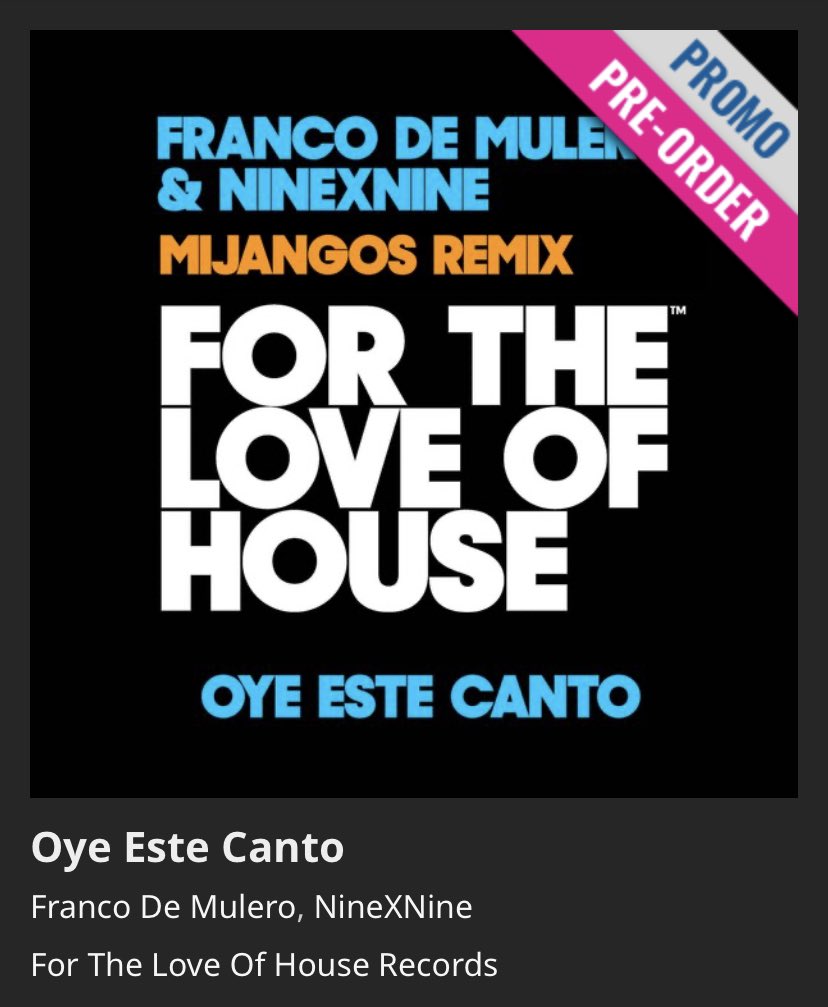 francodemulero's tweet photo. Ready to pre-order @traxsource @ftlohofficial #ForTheLoveOfHouse https://t.co/xU7h8ABfnL