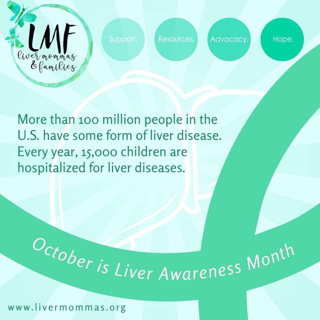 October is Liver Awareness Month!

Learn more at livermommas.org!

#liverawarenessmonth #liverdisease #livermommas