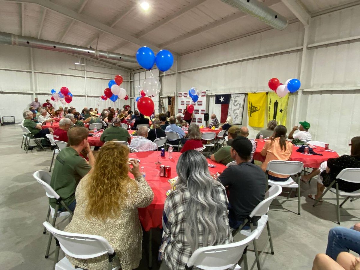 AndyHopperTX's tweet photo. What an incredible army of over 200 patriots who came out to Wise County for our Gonzales Day #TeamHopper Campaign Kickoff. I am so encouraged to see so many conservatives who are passionate to #SaveTexas and who know that we desperately need more conservatives in the Texas House who are willing to 𝑠𝑡𝑎𝑛𝑑 𝑢𝑝 𝑓𝑜𝑟 their districts and 𝑠𝑡𝑎𝑛𝑑 𝑎𝑔𝑎𝑖𝑛𝑠𝑡 the Austin RINO establishment.

Wise and Denton Counties are ready for new conservative representation and they are ready to fight for it. On Gonzales Day, 2023, we commemorate the beginning of our campaign to rescue #HD64 and secure her independence from the Austin swamp.
