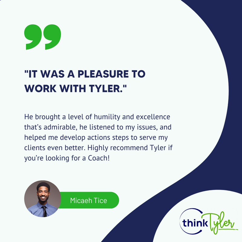 think_tyler's tweet photo. 😄 Thank you so much for sharing your feedback, Micaeh!

It's always a pleasure to help fellow entrepreneurs to scale their businesses and achieve maximum success. 🎉

#ThinkTyler #BusinessCoach #BusinessCoaching #ThinkTylerTestimonials #ThinkTylerFeedback #HappyClients https://t.co/NDNcv5gZ7w