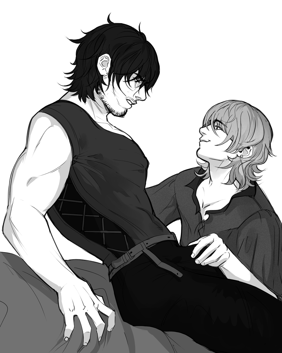 A quick doodle for kinktober based on <a href="/tinyllama_ff16/">tinyllama</a> 's drabble #roscest