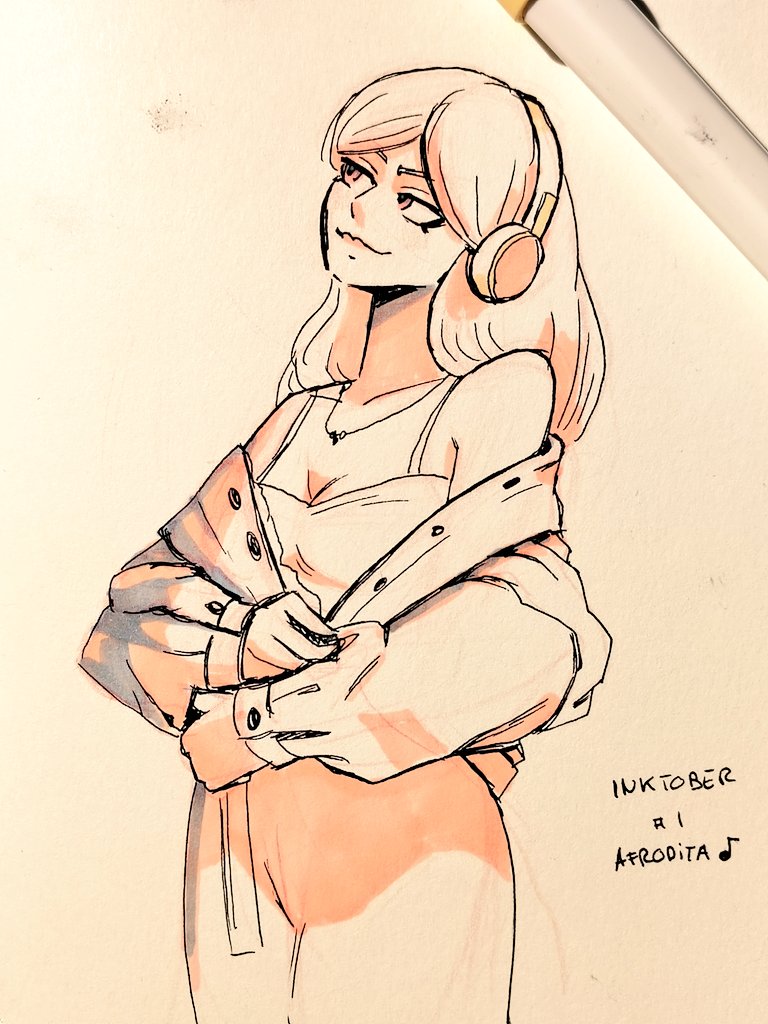 Bueno pues vamos a intentar #inktober2023 A ver lo que aguanto 💀♥️