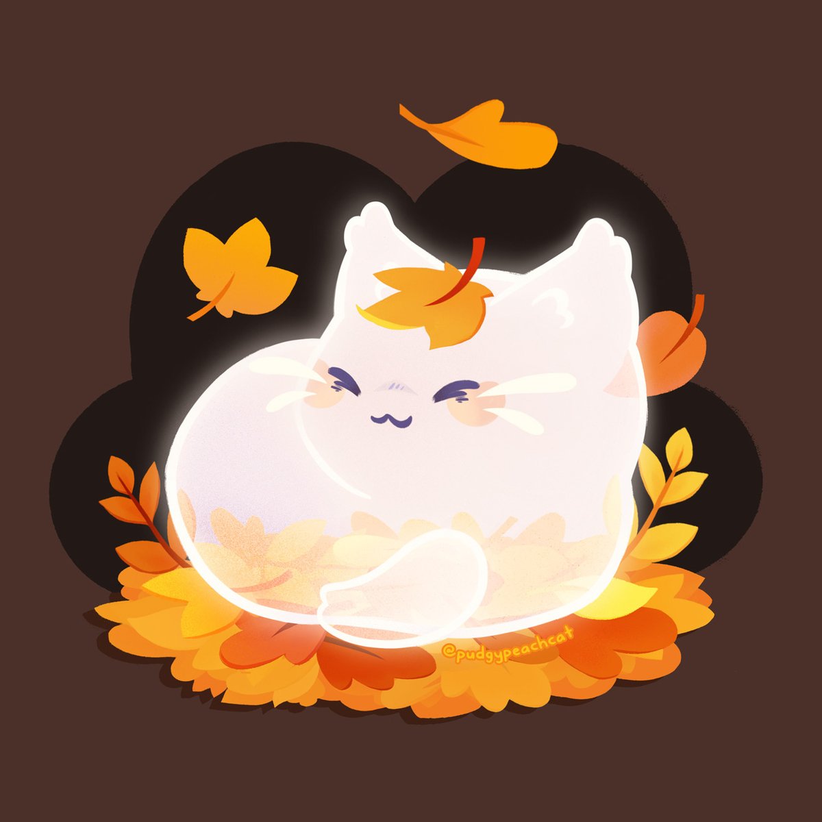 pudgypeachcat's tweet image. Happy October!🐱🍂