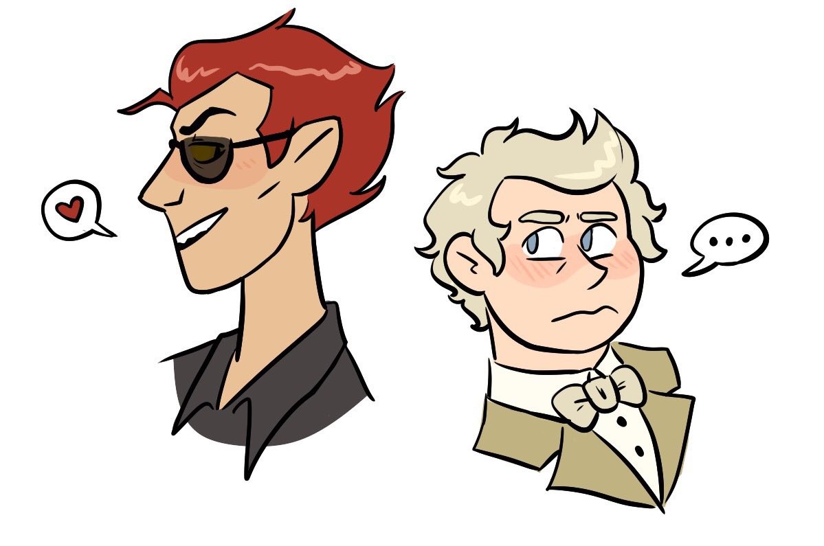 sl0anart's tweet photo. Found all my old good omens art from when season 1 aired https://t.co/ea8oAowZNB