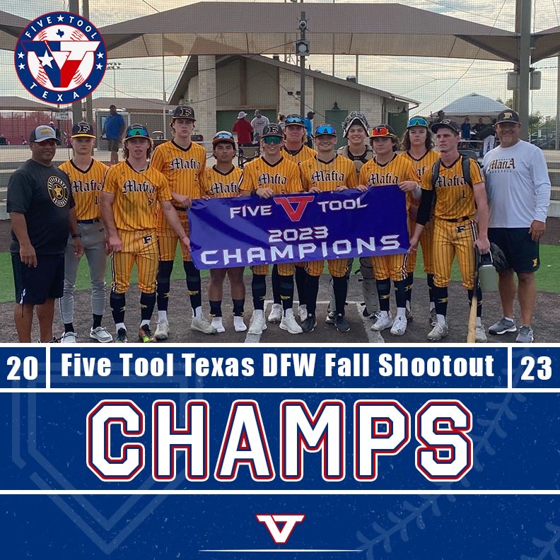 🏆CHAMPIONS🏆 Congrats to @FiveStarPB 2025 on winning the 17U/18U National Division of the @FiveTool Texas DFW Fall Shootout! #WatchEm