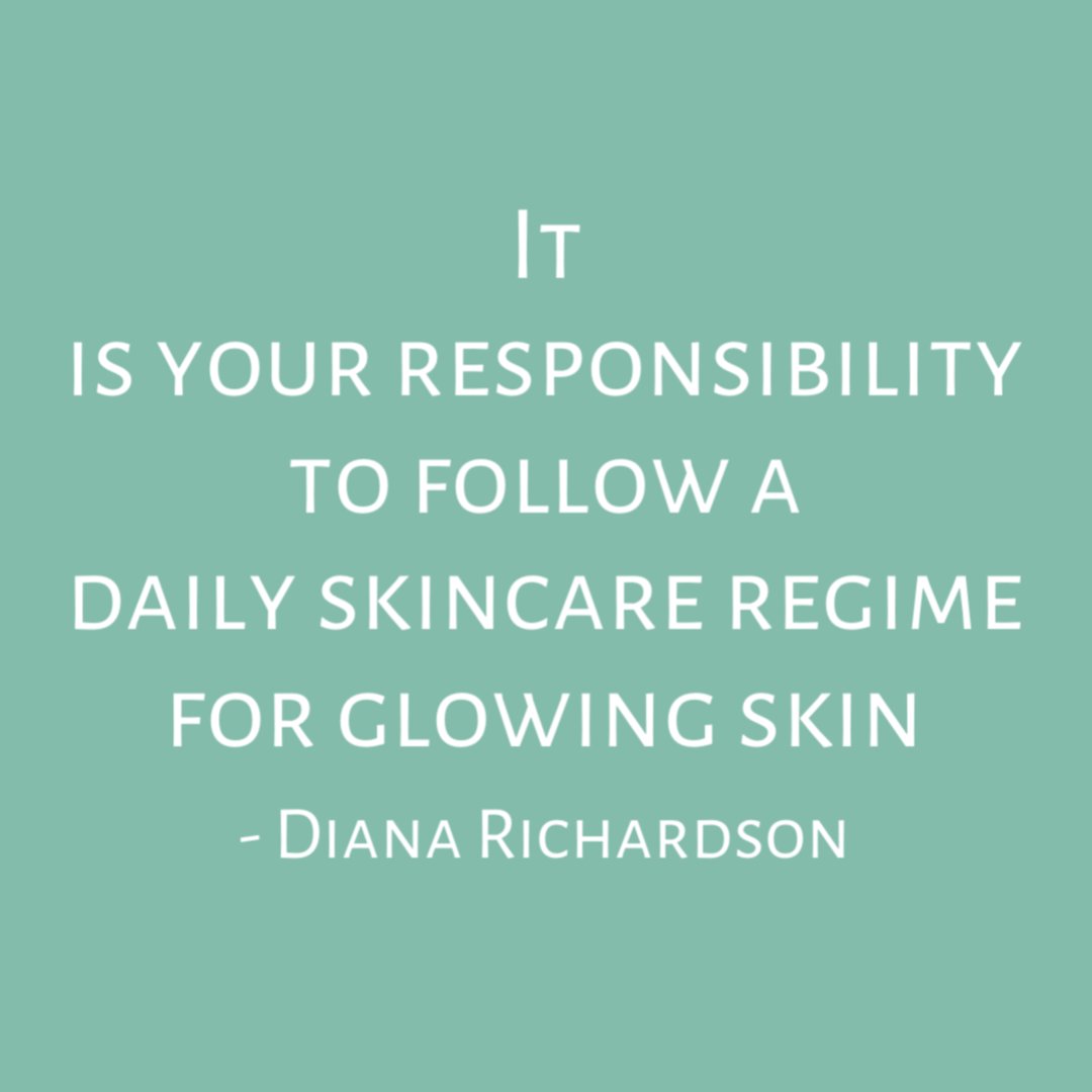 Skincare and skin health is individual. Each face requires a different regime, set of ingredients &amp; routine to keep it glowing. Take care of your skin, each day it’s a year older and has more stressors to face. Daily skincare promotes glowing skin. #dianasays #skinexpert