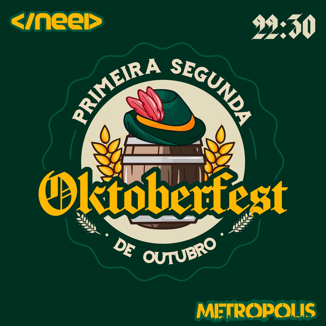 🍻🥨 Oktoberfest na Metrópolis! Junta-te a
nós para uma noite incrível de cerveja, música e
diversão bávara no dia 2 de outubro, às 22h30! Veste o
teu Lederhose, traz os amigos e vem celebrar
connosco. Prost! 🎉🇩🇪