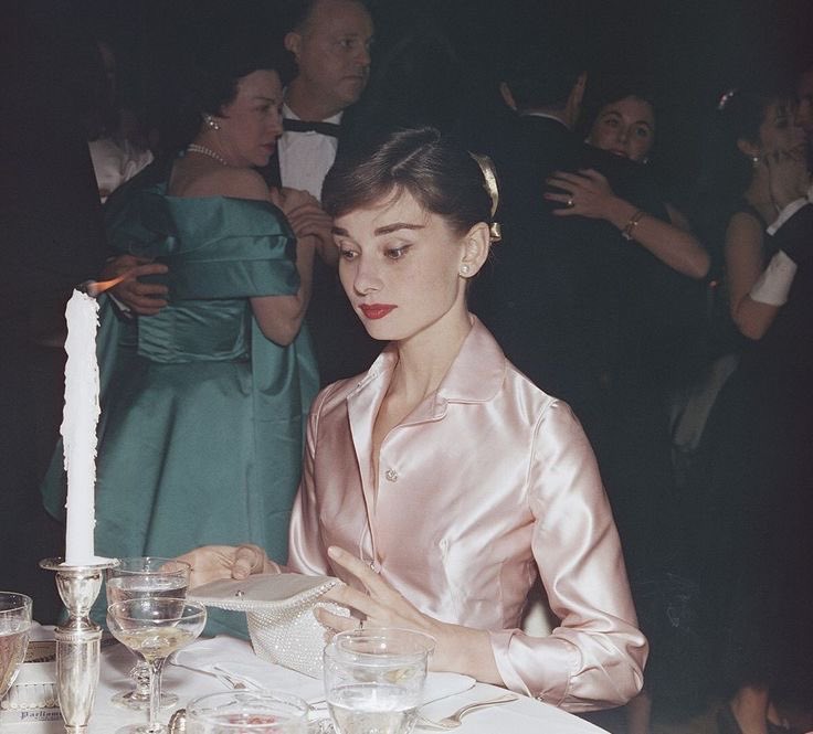 audrey hepburn in paris, december 1955