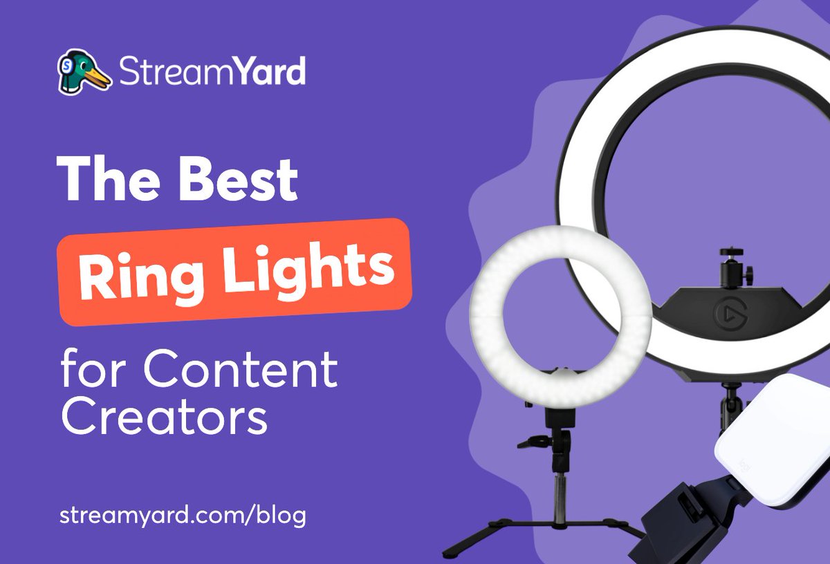 Want to brighten your scene when creating videos or #livestreaming? Check out these top ring lights for content creators according to <a href="/ckroks/">Christian Karasiewicz #DigitalMarketing</a> for @StreamYardApp.

#LiveStreamingTips #VideoTips bit.ly/3hdYGrvhttps:/…