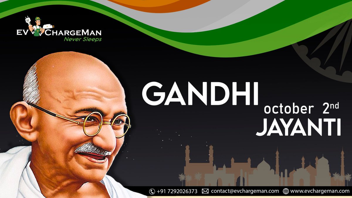 evchargeman's tweet photo. This Gandhi Jayanti, let's pledge to drive change with EVChargeMan's electric chargers. ⚡🚗
For more details,
visit us at https://t.co/lhqFgwdw2o
Contact: +91-7386092691
Reach us through
Mail: contact@evchargeman.com
#EVCHARGEMAN #evcharging #evcharger #evchargers https://t.co/4WOEwSNmGR