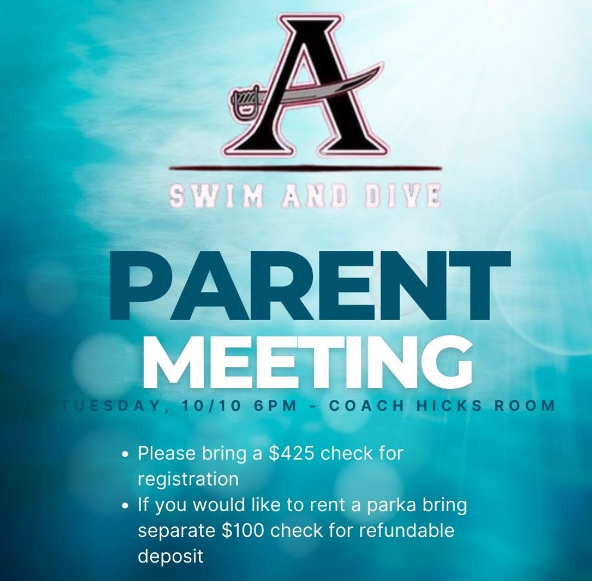 Season 2023-2024 Parenting Meeting on 10/10 at 6pm in Coach Hicks’ Room! #gobucs