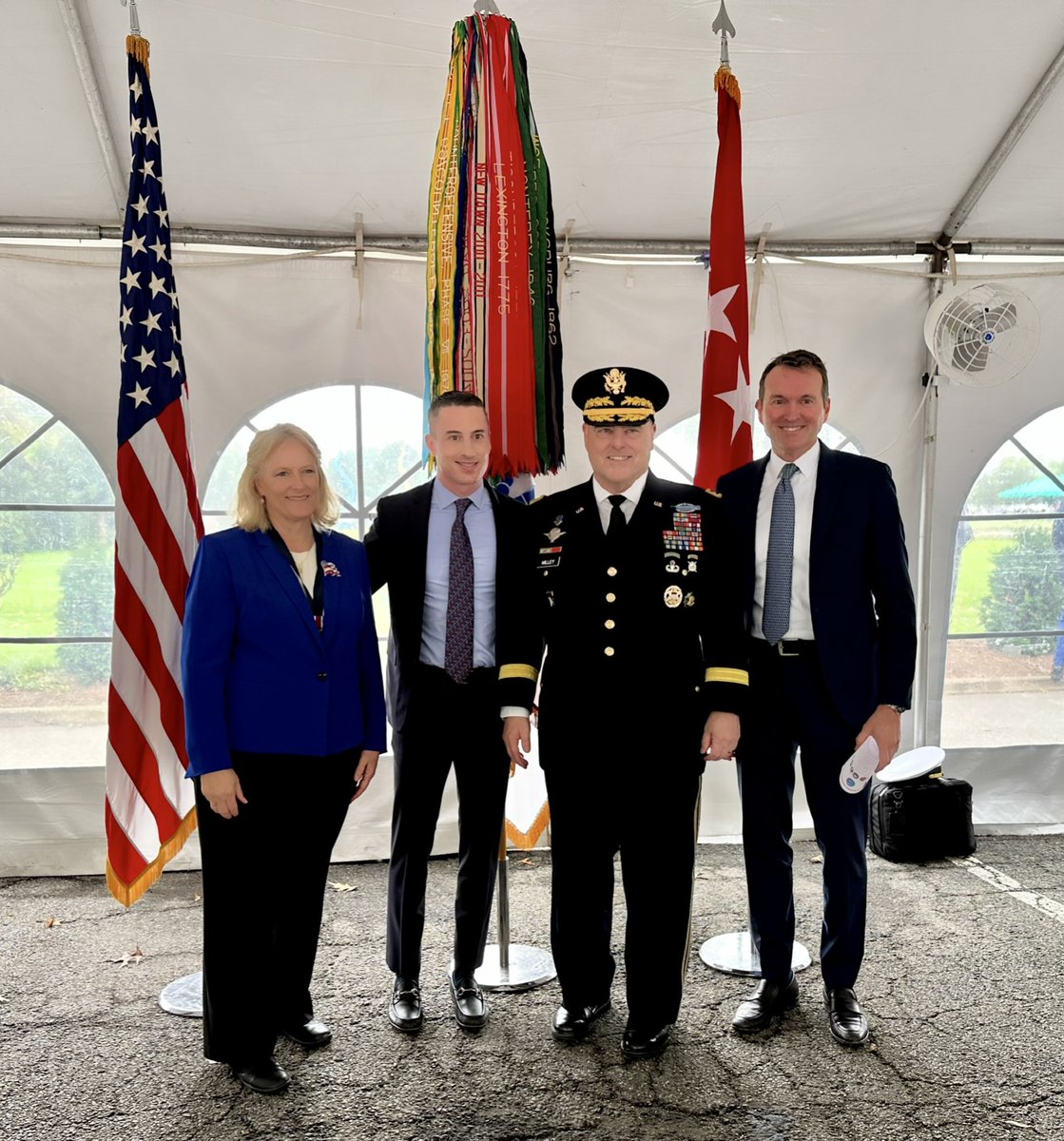 Congratulations to Mark Milley on his retirement after a long and significant  career in uniform. Can’t wait to watch the many ways he’ll continue to contribute to the security of the United States. And congrats, too, to the new CJCS, Gen. Brown!