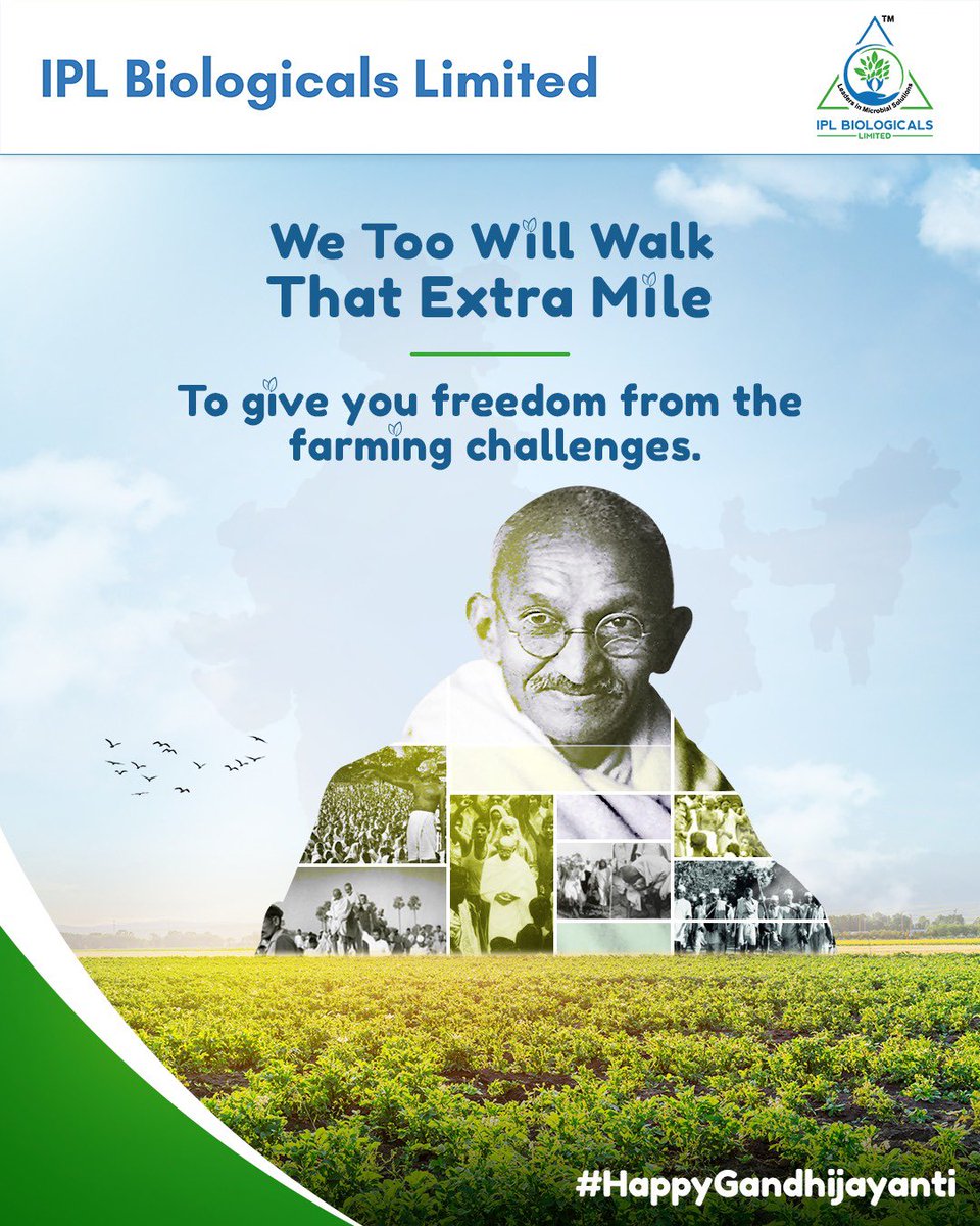 At IPL Biologicals, we proudly celebrate the incredible visionary who taught us the value of freedom, who shook the world in a gentle way and who still guides us with his noble thoughts. 

#GandhiJayanti2023 #MahatmaGandhi #FatherOfTheNation #IPLBiologicals