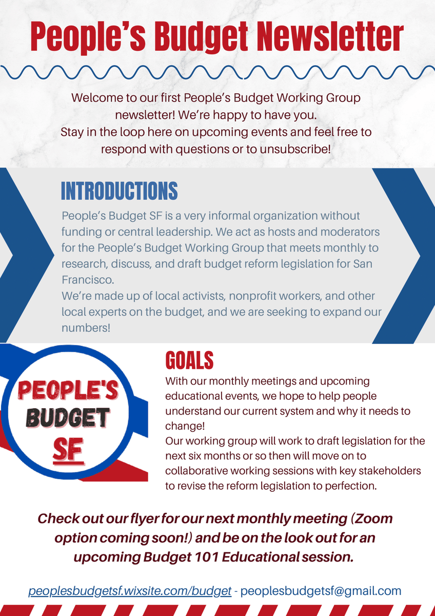 Check out our latest newsletter! More on who we are and what we're up to