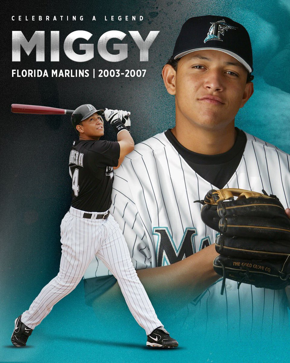 Marlins's tweet photo. Forever engraved in Marlins DNA 

#GraciasMiggy https://t.co/TkcVx2z1wh
