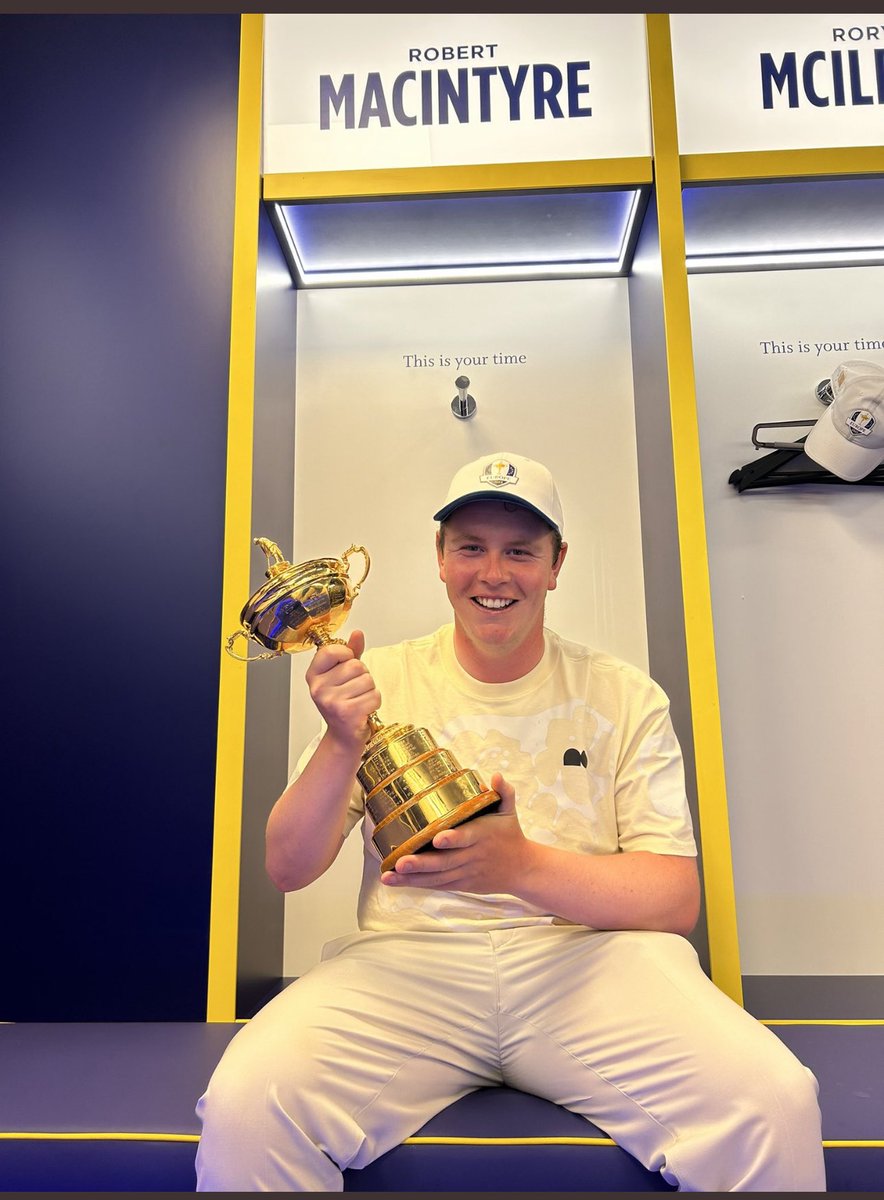 ctexecutive's tweet photo. Wonderful to see @robert1lefty do so well as part of the winning @RyderCupEurope team. A great lad from a lovely family. #neverchange https://t.co/SfczNerkko