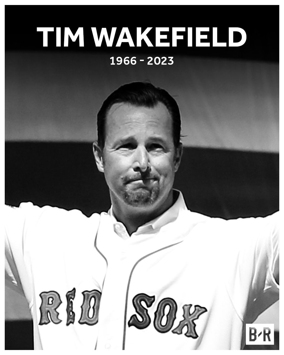 BleacherReport's tweet photo. Former Red Sox pitcher Tim Wakefield has died at age 57 https://t.co/iy84xXxSKN