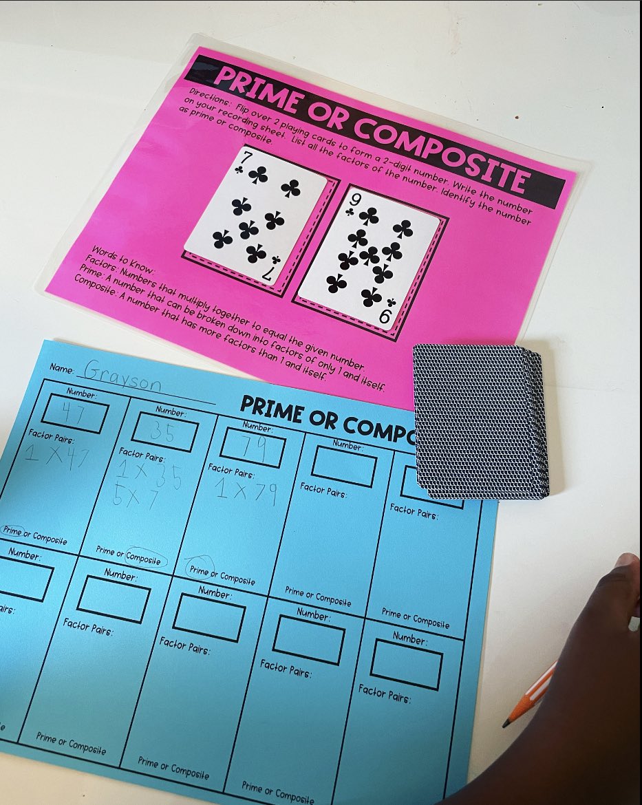 PowellinPrimary's tweet photo. Life of a teacher kid… when Mom creates new activities and you have to try them out 1st! #helovesmath #teachertwitter https://t.co/7d41geEsn9
