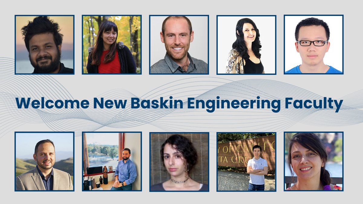 Joining us from academia and industry, our new #BaskinEngineering faculty members bring subject matter expertise, research excellence, and an unwavering commitment to teaching and mentoring the next generation of engineers. engineering.ucsc.edu/news/baskin-en…