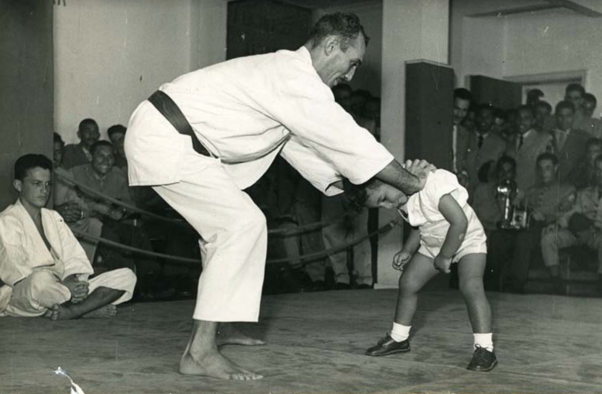 In the 50's, doing a demonstration with dad for the Army at the Gracie Academy in Rio de Janeiro. Forever grateful for the teachings on and off the mat!