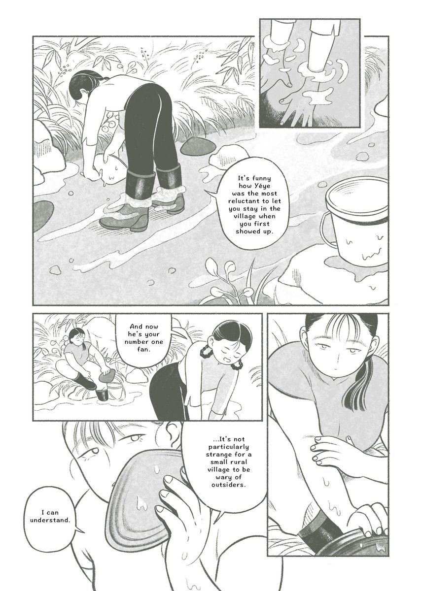 Pearl Hunting - extended preview! Please enjoy this snippet of my 74pg comic, available through ShortBox Comics Fair until the end of the month! Read right to left. (1/5)