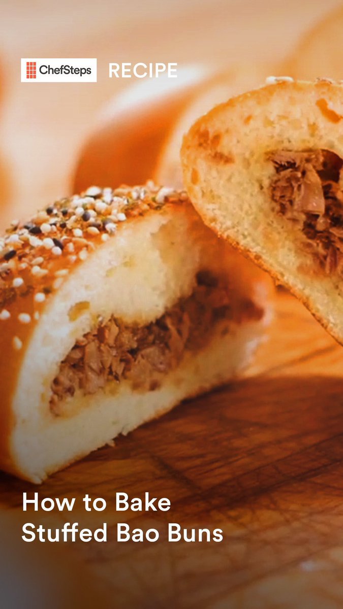 How to Bake Stuffed Bao Buns—actually, the baking is the easy part. We love these buns. Learn to make them at home, and follow our guide to safely using lye when you’re ready to go pro-level with the caramelization and dark, shiny surface. Recipe here: chfstps.co/46xJyg5