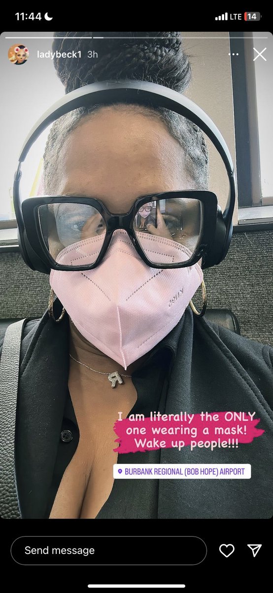 Mom still wearing that face mask
