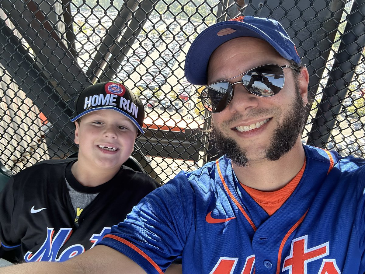 RichLobezno's tweet photo. Last one for a while! #Mets #Game28
This little guy may never know what a treasure it has been to sit with him all season. From scoring games to his unbridled joy seeing a home run, I’ll never forget this season, even if the Mets didn’t win, I sure did. #LGM https://t.co/gyejnv3XKF