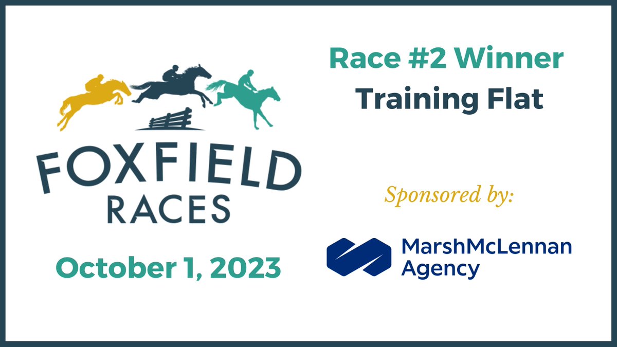 Race 2 Correction: Training Flat by Marsh McLennan Agency | #1 The Hero Next Door, Owner: Michael A. Smith, Trainer: Leslie F. Young , Jockey: Mikey Hamill.

*Official <a href="/JumpingwithNSA/">NSA</a>  results will be announced later this week.