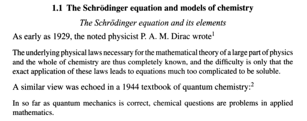 Beginning of the chapter on basics of #quantumchemistry
- a snippet from the book 'Valency and Bonding: A Natural Bond Orbital Donor-Acceptor Perspective'