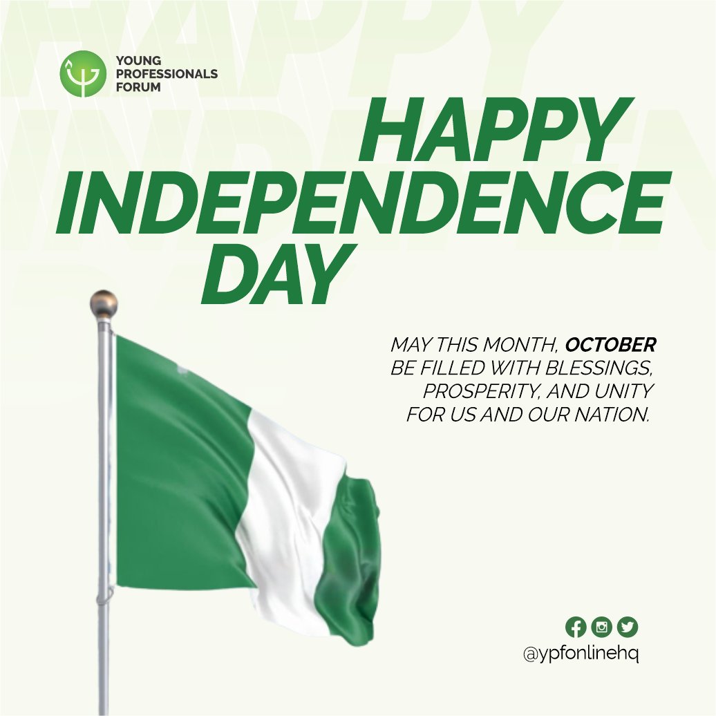 Welcome to October!

As we step into October, may it be a month filled with blessings, prosperity, and unity for us and our nation.
God is our strength and our portion.