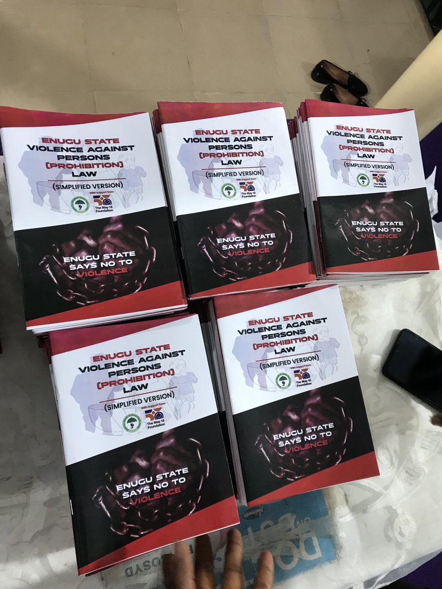 mmaducentre's tweet photo. Simplified Enugu State VAPPL will reduce violence against women. We thank May 18 for supporting the process. @518org, @18memorial, @ghpf.or.kr, @unwomenafrica, @GlobalFundWomen,@AWID, @CRR, @WEDO, @EWL, @WWE, @ICRW, @EIGE, @promundo,@GERC,@AMNESTY, @unicef https://t.co/UGYJEB9xuG