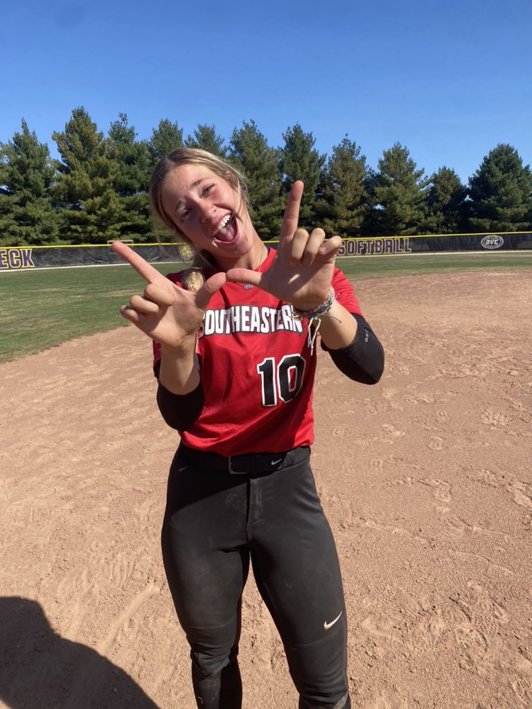 SCC Softball with the 8-4 win over D1 Western Illinois University! RyLee German with a 2 run home run! GO BLACKHAWKS!