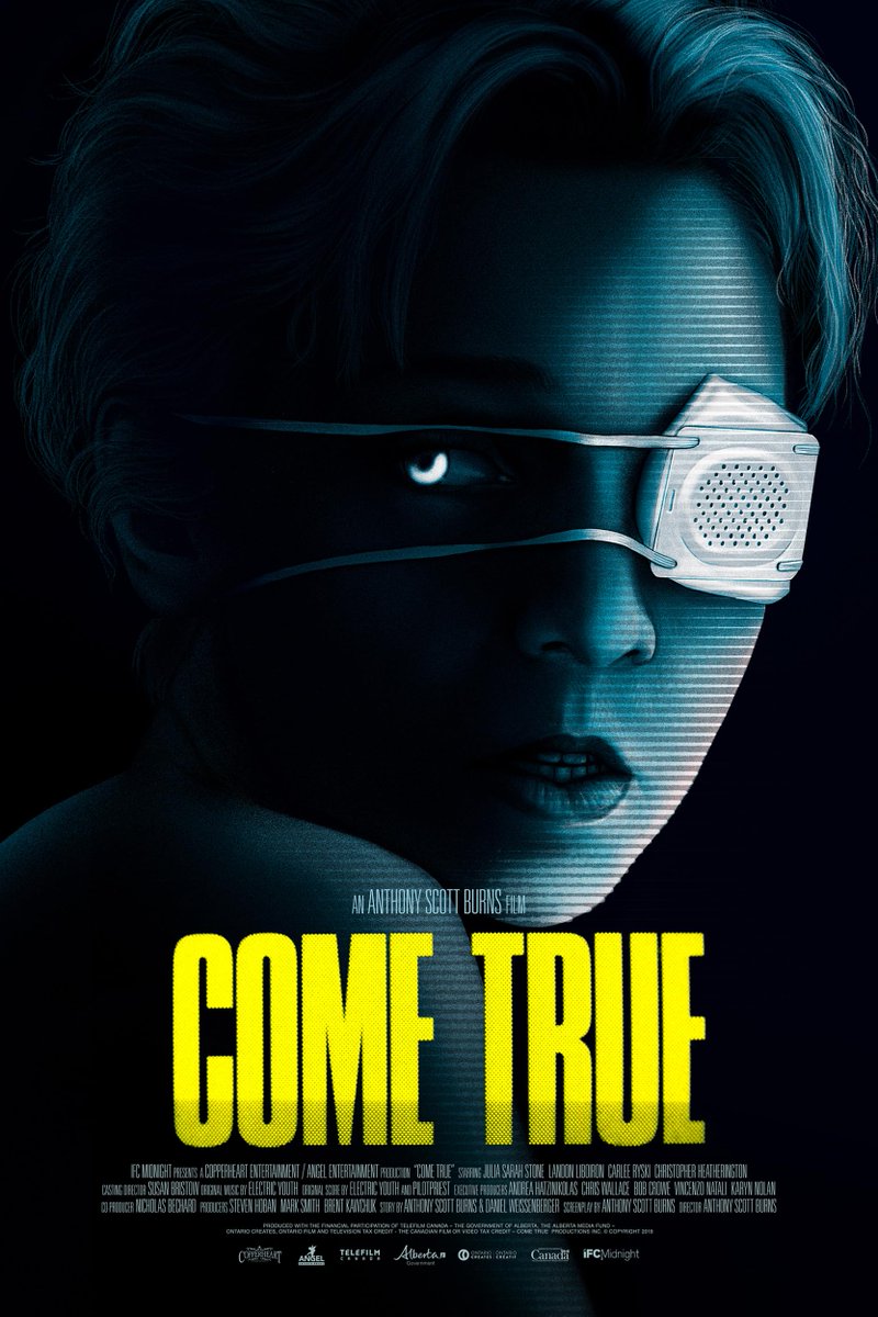 Ghiacciolite's tweet photo. 1/31 First film on my yearly new-to-me horror watch is Come True! It was way more of a slowburn than I thought it'd be and didn't really have a great payoff at the end (though I sure didn't expect it), but visually and audibly it was amazing! https://t.co/2Pg74Wr3XG
