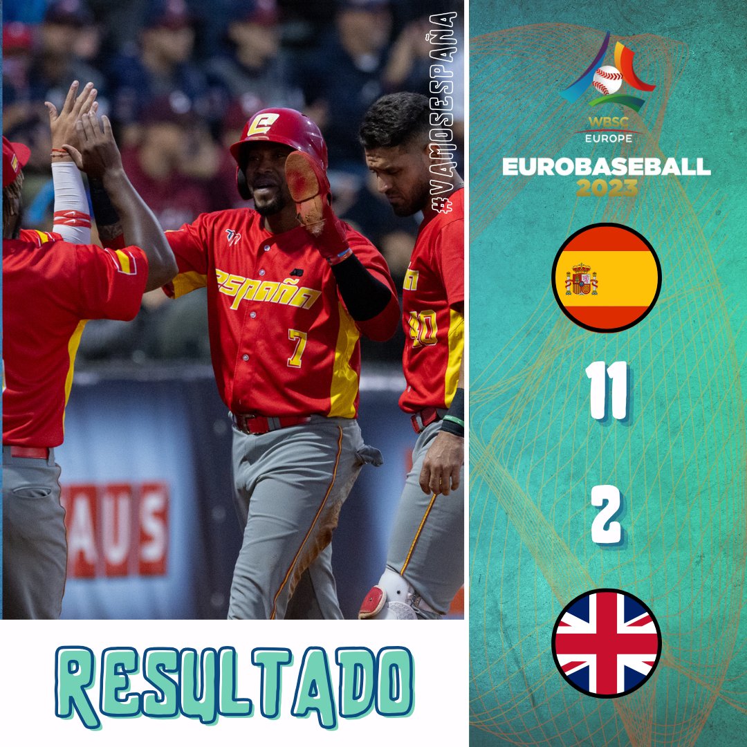 🏆 CAMPEONES DE EUROPA 🏆

La selección española vuelve a levantar el trofeo de campeona de #Europa 68 años después tras ganar la gran final del #EuroBaseball a #GranBretaña por 11 a 2 👏🏻

Tras un torneo impecable, #España vuelve a estar en lo más alto del béisbol continental 💪🏻