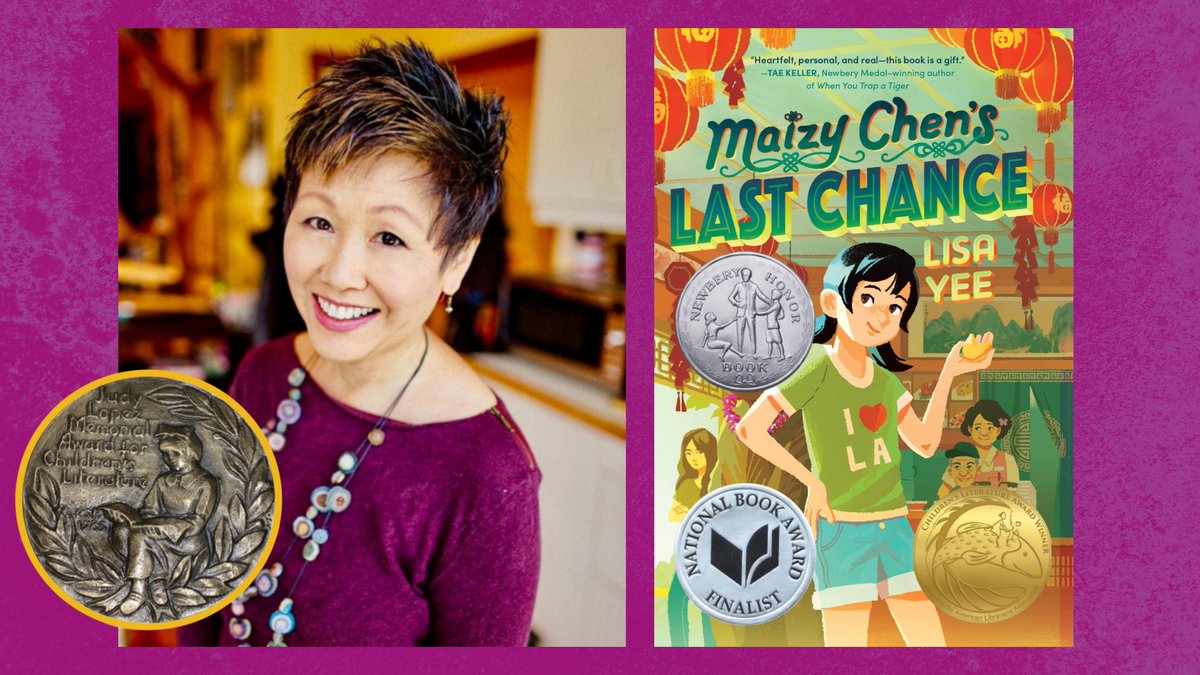 Congrats to @lisayee1 on her delightful, unforgettable story #MaizyChensLastChance, this year’s 2023 Judy Lopez Memorial Award Medalist 🌟 Join us TODAY to celebrate! October 1, 2 pm PDT/5 pm EST judylopezaward2023.eventbrite.com #judylopezaward2022