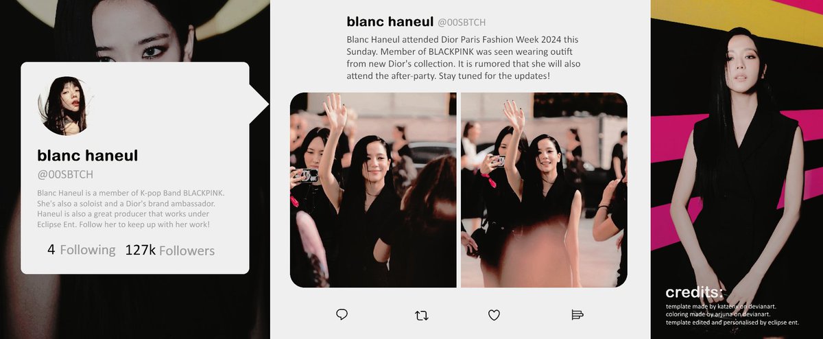 ⠀ ⠀⠀
BLANC HANEUL AT DIOR PFW24.ᅠ
as a brand ambassador, a member of blackpink, blanc haneul attended this year's dior show at pfw24.
⠀ ⠀⠀