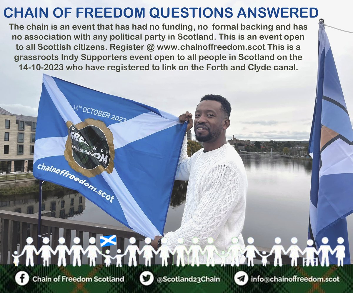 It's NOT an SNP/ALBA/GREEN event.We are 10 Indy folks doing this with NO funding, NO formal backing &amp; NO party politics involved.
It's up to each an every Indy supporter to ensure this succeeds.We have people from France, Italy, Sweden, Australia, USA, Netherlands to support us.