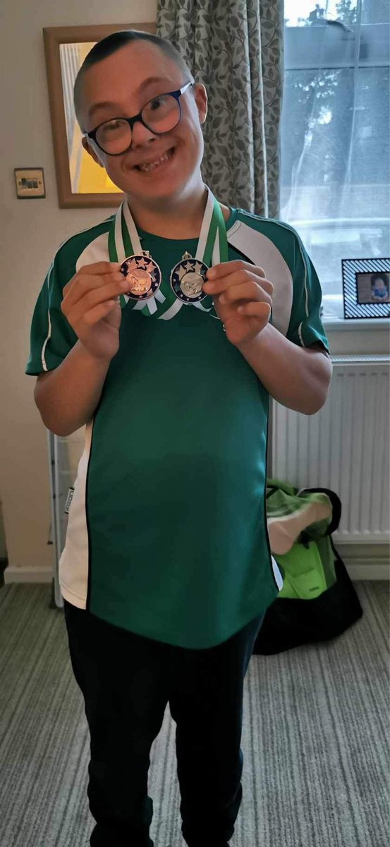 Oh Sam we are so proud of you ! Silver &amp; Bronze with a personal best ! <a href="/swimwestdorset/">Swim WestDorset</a> <a href="/1610Dorchester/">1610 Dorchester</a> <a href="/DSSGB1/">DownSyndromeSwimmingGB</a>