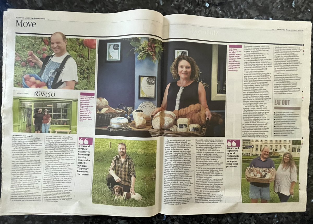 O' Donnells Crisps (@odonnellscrisps) on Twitter photo It is such an huge honour to feature in The Sunday Times today.
We are proud to live in The Golden Vale in Tipperary, an area with rich fertile land, hence there is a wonderful array of fantastic food producers nearby.
Thank you <a href="/ST__Ireland/">The Sunday Times Ireland</a>
#tipperary #tipperaryfood It is such an huge honour to feature in The Sunday Times today.
We are proud to live in The Golden Vale in Tipperary, an area with rich fertile land, hence there is a wonderful array of fantastic food producers nearby.
Thank you <a href="/ST__Ireland/">The Sunday Times Ireland</a>
#tipperary #tipperaryfood