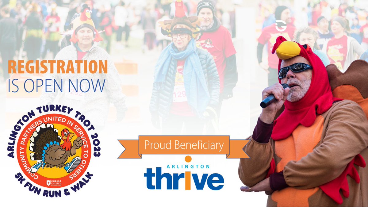 ArlingtonThrive's tweet photo. π¦π GIVING THANKS THROUGH ACTION! πββοΈπββοΈ Join us on Nov 23rd for the Arlington Turkey Trot and support Arlington Thrive and other local nonprofits. Get involved at https://t.co/IRJ5AiqXSs today!
#ArlingtonVATurkeyTrot #HowWeThrive https://t.co/cGaFyXm3yd