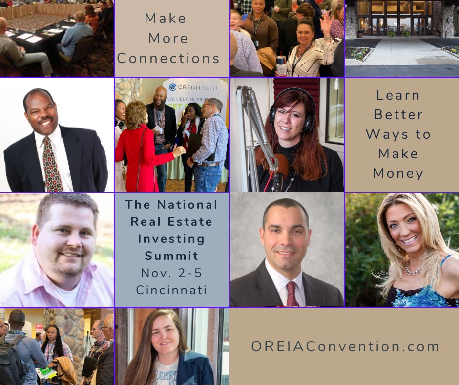 Over 900 real estate entrepreneurs, experts, and services providers are converging on Cincinnati next month for the National Real Estate Investing Summit! Who's excited? *Raises Hand*