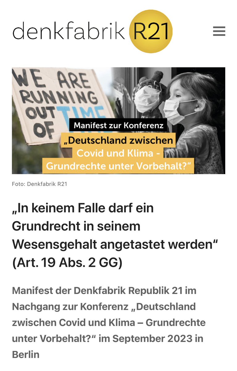 jeha2019's tweet photo. „Es ist nicht übertrieben, rückblickend von einer autoritären Versuchung der liberalen Demokratie zu sprechen. Auch die Justiz hat sich diesem Sog oft nicht entziehen können. Dem @BVerfG warf sein früherer Präsident Hans-Jürgen Papier auf unserer Tagung am 18. September 2023 sogar „Rechtsschutzverweigerung“ vor, weil es insbesondere in den ersten eineinhalb Jahren der Pandemie Hunderte Nichtannahmebeschlüsse getroffen habe, oft ohne jegliche Begründung. 

Deshalb müssen wir aufarbeiten, was geschehen ist. 
Wir müssen darüber sprechen, nach welchen Maßstäben wir in der Pandemie unsere ethischen Wertentscheidungen getroffen haben. 

[…]

Es waren aber nicht immer staatliche Institutionen, die derart rigorose Regeln vorschrieben. Oft waren es Verantwortliche gerade im sozialen Sektor, Leitungen von Heimen, Behinderteneinrichtungen oder Krankenhäusern, die Öffnungsklauseln für menschliche Grenzsituationen nicht nutzten oder die strengen staatlichen Regeln noch verschärften. 

[…]

Ebenso erwarten wir eine kritische Selbstreflexion der Medien.  Weite Teile verbreiteten unkritisch möglichst düstere Prognosen und beteiligten sich teilweise sogar selbst an der Diffamierung von Wissenschaftlern und Intellektuellen, die die Eignung oder Verhältnismäßigkeit einzelner Maßnahmen in Zweifel zogen. „Reicht das?“ war der kritische Subtext fast jeder Talkshow und fast jeden Kommentars, praktisch nie wurde gefragt: „Ist das zu viel?“. So wurden Medien und Politik „im Wechsel Treiber und Getriebene ihrer eigenen Schreckensszenarien“, wie es die…Rechtsanwältin Jessica Hamed formulierte. 

[…]

Die Aufarbeitung der Corona-Politik, der ihr zugrunde liegenden Entscheidungsprozesse und der sie dominierenden Prinzipien ist überfällig, nicht zuletzt für die Bewältigung aktueller und künftiger Herausforderungen.“

#CoronaAufarbeitung

👇🏽 

https://t.co/Kayo96ce1x